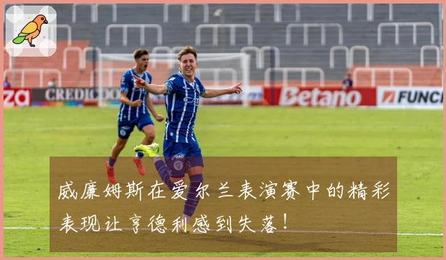 威廉姆斯在爱尔兰表演赛中的精彩表现让亨德利感到失落！